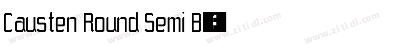 Causten Round Semi B字体转换